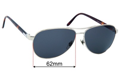 Gucci GG2241/F/S Replacement Lenses 62mm wide 