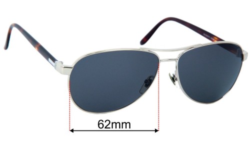 Sunglass Fix Replacement Lenses for Gucci GG2241/F/S - 62mm Wide 