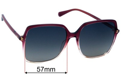 Gucci GG0544S Replacement Lenses 57mm wide 
