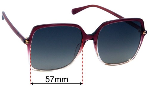 Gucci GG0544S Sunglasses Replacement Lenses 57mm 