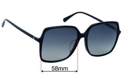 Gucci GG0544SA Replacement Lenses 58mm wide 