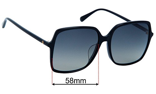 Gucci GG0544SA Replacement Sunglass Lenses 58mm 