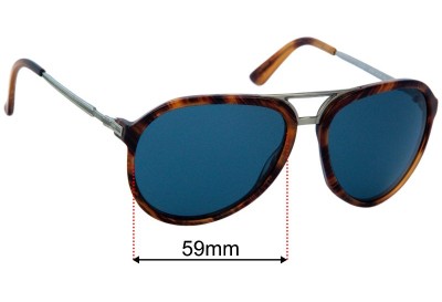 Gucci GG1031S Replacement Lenses 59mm wide 
