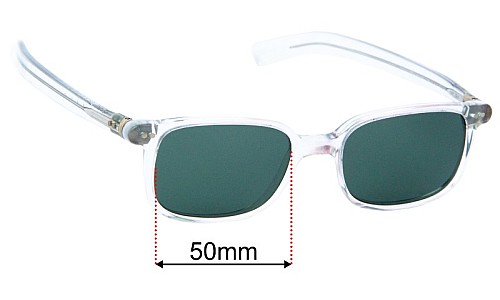 Lunor Mod 245 Replacement Sunglasses Lenses - 50mm Wide 