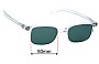 Sunglass Fix Replacement Lenses for Lunor  Mod 245 - 50mm Wide 