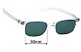 Sunglass Fix Ersatzgläser für Lunor  Mod 245 - 50mm Wide 