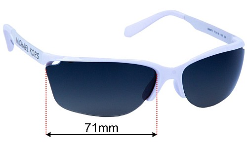 Michael Kors MK2110 Playa Sunglasses Replacement Lenses 71mm 