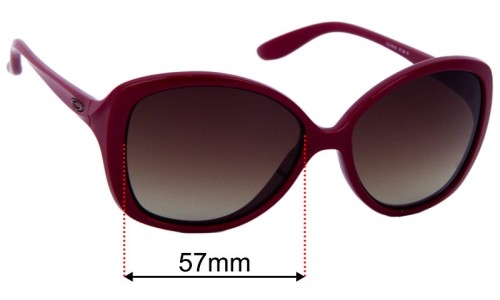 Oakley Sweet Spot OO9169 Replacement Sunglass Lenses - 57mm wide 
