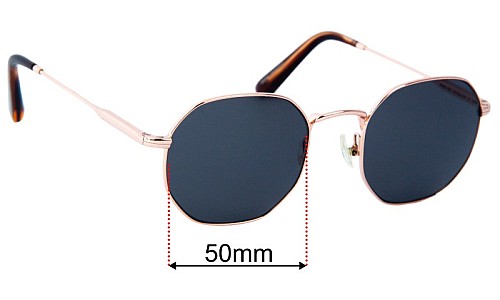 Oscar Wylee Soma Replacement Sunglass Lenses - 50mm wide 