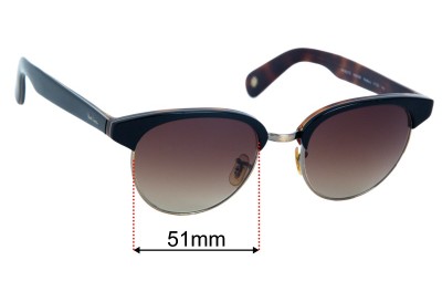 Paul Smith Redbury Replacement Lenses 51mm wide 