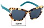 Sunglass Fix Replacement Lenses for Prada SPR08V - 55mm Wide 