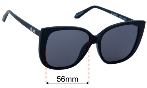 Quay Australia Ever After Replacement Sunglass Lenses - 56mm Wide 