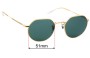 Sunglass Fix Replacement Lenses for Ray Ban RB3565 Jack - 51mm Wide 