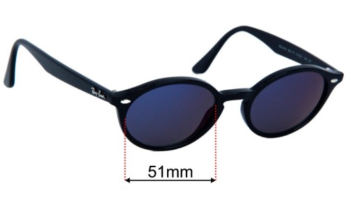 Ray Ban RB4315 Replacement Sunglasses Lenses 51mm Wide 