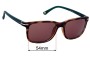 Sunglass Fix Replacement Lenses for Ted Baker  Lars 1572 - 54mm Wide 