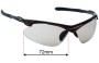 Sunglass Fix Replacement Lenses for Tifosi Optics Tyrant 2.0 - 72mm Wide 