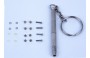 Sunglass Fix 4 in 1 Optical Keychain Screwdriver, 1.4mm Screw, Bolt Repair Kit Contents 