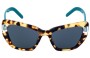 Prada SPR 08V Sunglasses Replacement Lenses 55mm Front View 