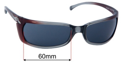 Arnette Matik AN4034 60mm Lentes de Repuesto
