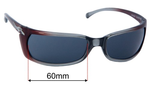 Arnette Matik AN4034 Replacement Sunglass Lenses - 60mm wide 
