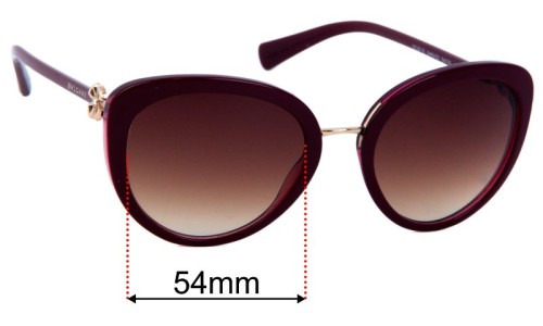 Bvlgari 8226-B Sunglasses Replacement Lenses 54mm Wide 