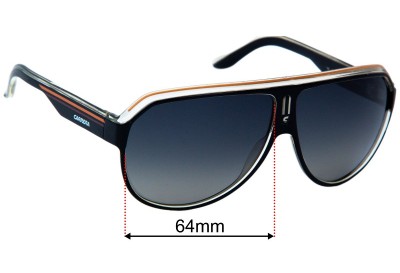 Carrera 23 Replacement Lenses 64mm wide 