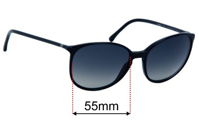 Chanel 5278  Replacement Lenses 55mm wide 