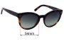 Sunglass Fix Replacement Lenses for Chloe CE 691S - 54mm Wide 