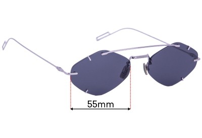 Christian Dior Inclusion Replacement Lenses 55mm wide 