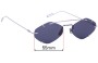 Sunglass Fix Lentilles de Remplacement pour Christian Dior Inclusion - 55mm Wide 