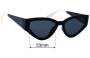 Sunglass Fix Lentes de Repuesto para Christian Dior CatStyleDior1  - 53mm Wide 
