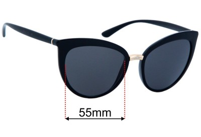 Dolce & Gabbana DG6113  Replacement Lenses 55mm wide 