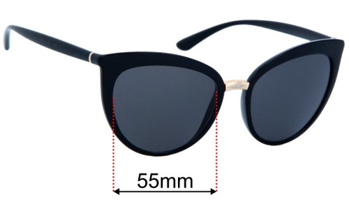 Dolce & Gabbana DG6113 Sunglasses Replacement Lenses 55mm  