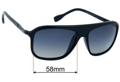 Dolce & Gabbana DG8088 Replacement Lenses 58mm wide 