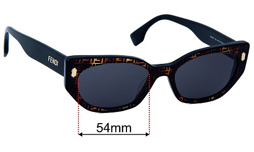Fendi FE 40018I Replacement Sunglasses Lenses 