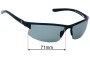 Sunglass Fix Ersatzgläser für Ferrari FR 18 - 71mm Wide 