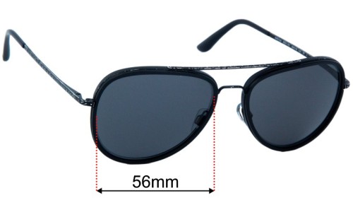 Giorgio Armani AR 6039 Sunglasses Replacement Lenses 56mm Wide 