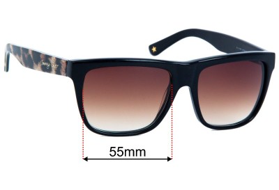 Jimmy Choo Alex/N/S Replacement Lenses 55mm wide 