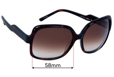 Kate Spade Lorna/S Replacement Lenses 58mm wide 
