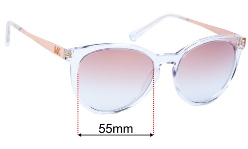 Sunglass Fix Replacement Lenses for Michael Kors MK2143 Tampa - 55mm Wide 