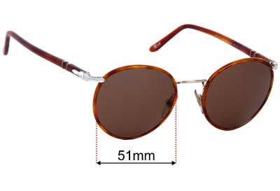 Persol 2422-S-J Replacement Lenses 51mm wide 