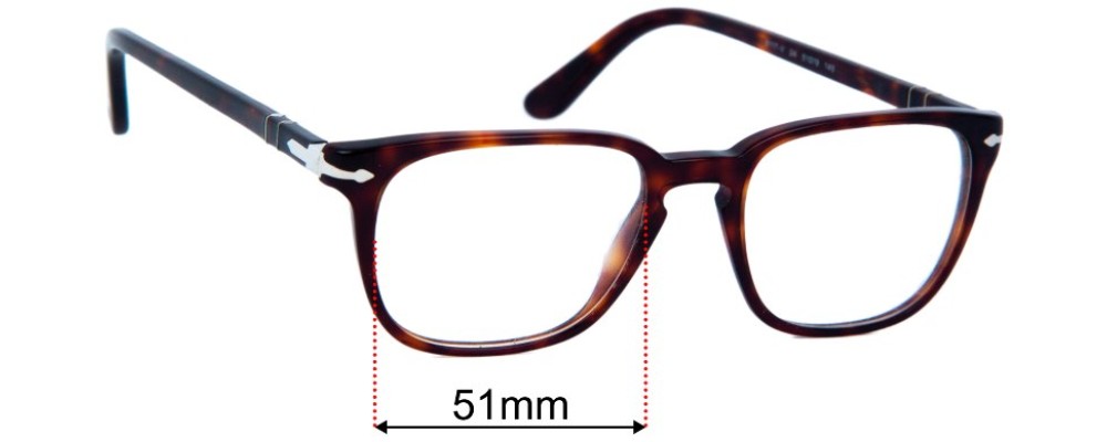 Sunglass Fix Replacement Lenses for Persol 3117-V - 51mm Wide