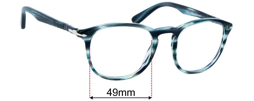 Sunglass Fix Replacement Lenses for Persol 3143-V - 49mm Wide