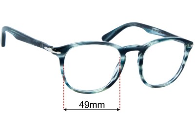 Persol 3143-V Replacement Lenses 49mm wide 
