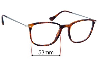Persol 3146-V Replacement Lenses 53mm wide 
