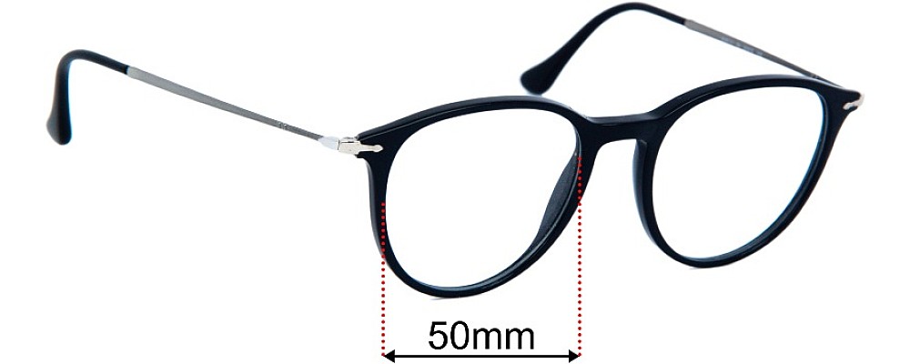 Sunglass Fix Replacement Lenses for Persol 3147-V - 50mm Wide