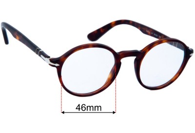 Persol 3141-V Replacement Lenses 46mm wide 