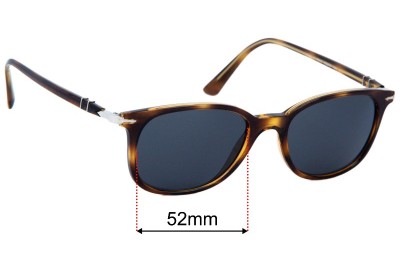 Persol 3183-V Replacement Lenses 52mm wide 
