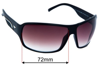 Police S1717 Replacement Lenses 72mm wide 