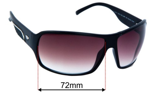 Police S1717 Replacement Lenses 72mm wide 